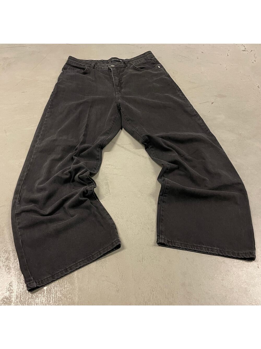 Y2K black baggy jeans 32x30
